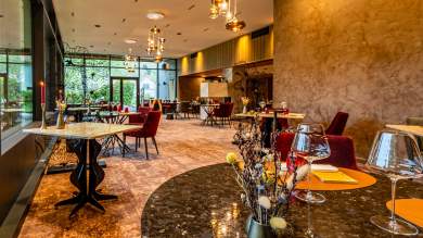 plate 2, the upper garden table, Vosges Gerardmer gourmet restaurant