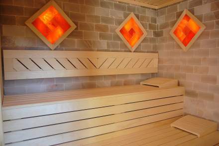 Spa Refuge, saune en pierre de sel de Hymalaya